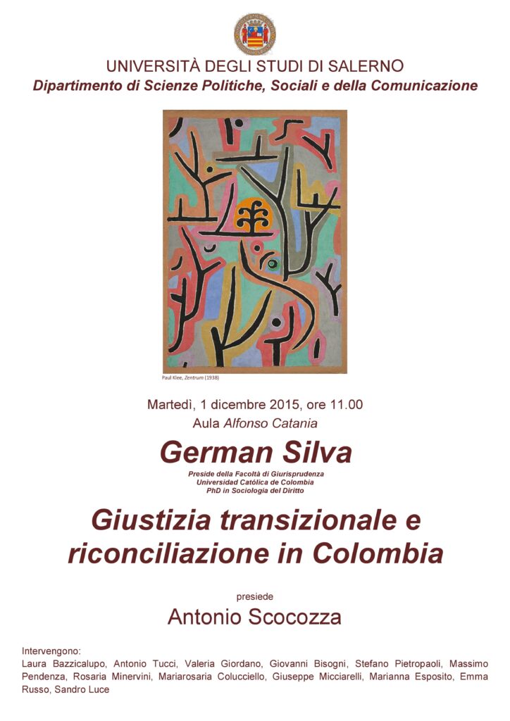 International Conference: “Giustizia transizionale e riconciliazione in Colombia”